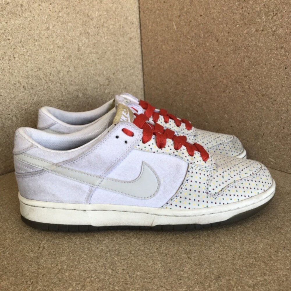Nike Dunk Low Premium Multi Colorful Polka Dots Womens Size 9 (318639-111)